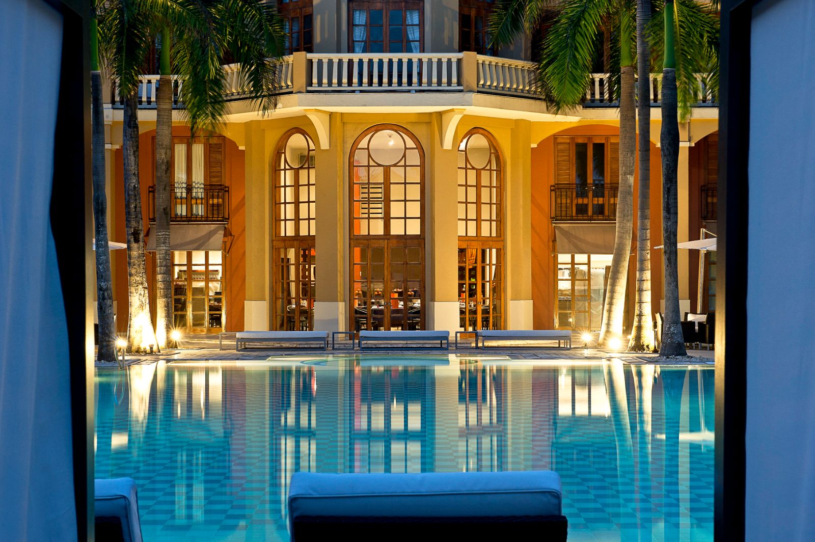 Poolside at Sofitel Legend Santa Clara in Cartagena, Colombia