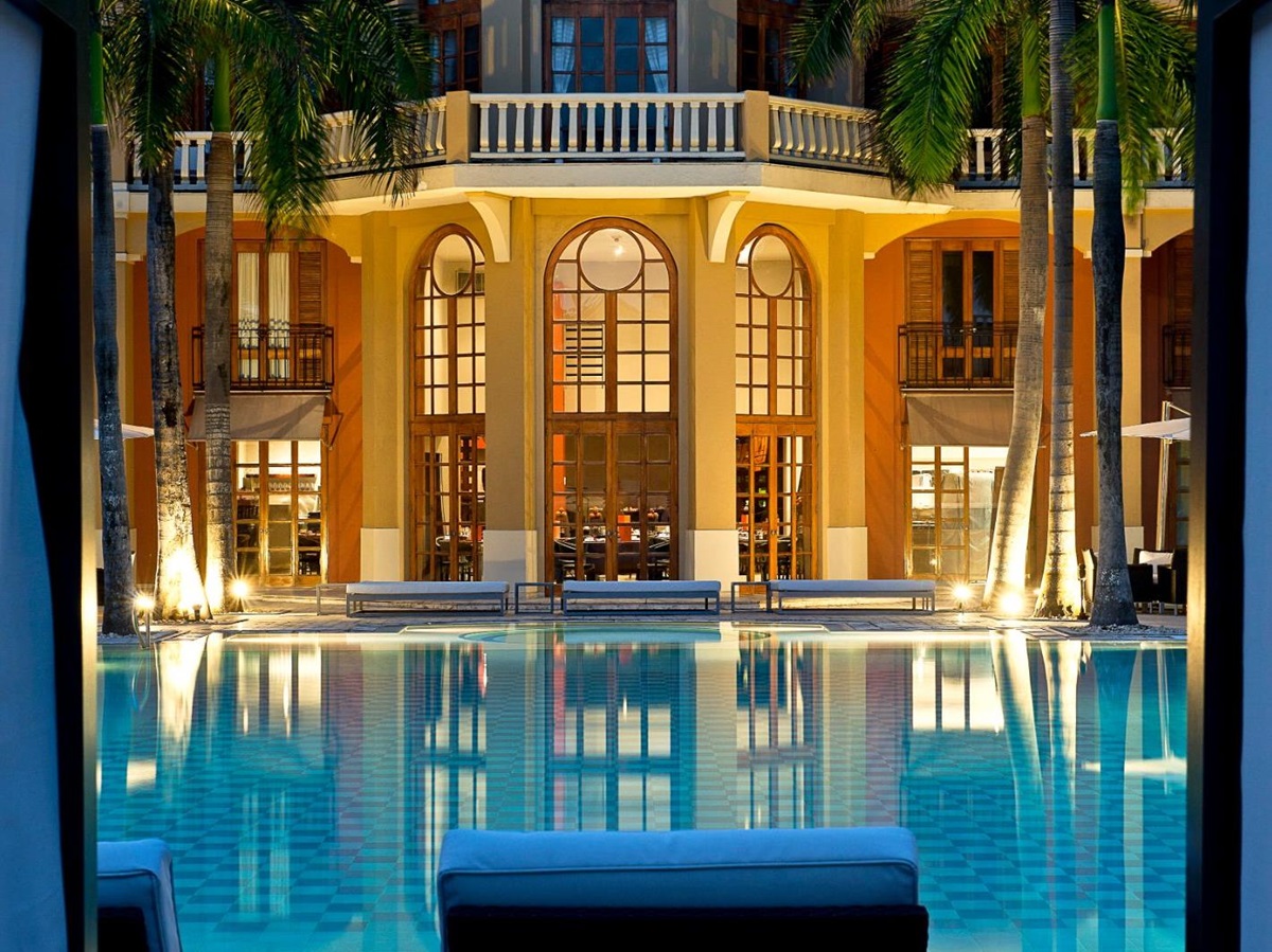 Poolside at Sofitel Legend Santa Clara in Cartagena, Colombia