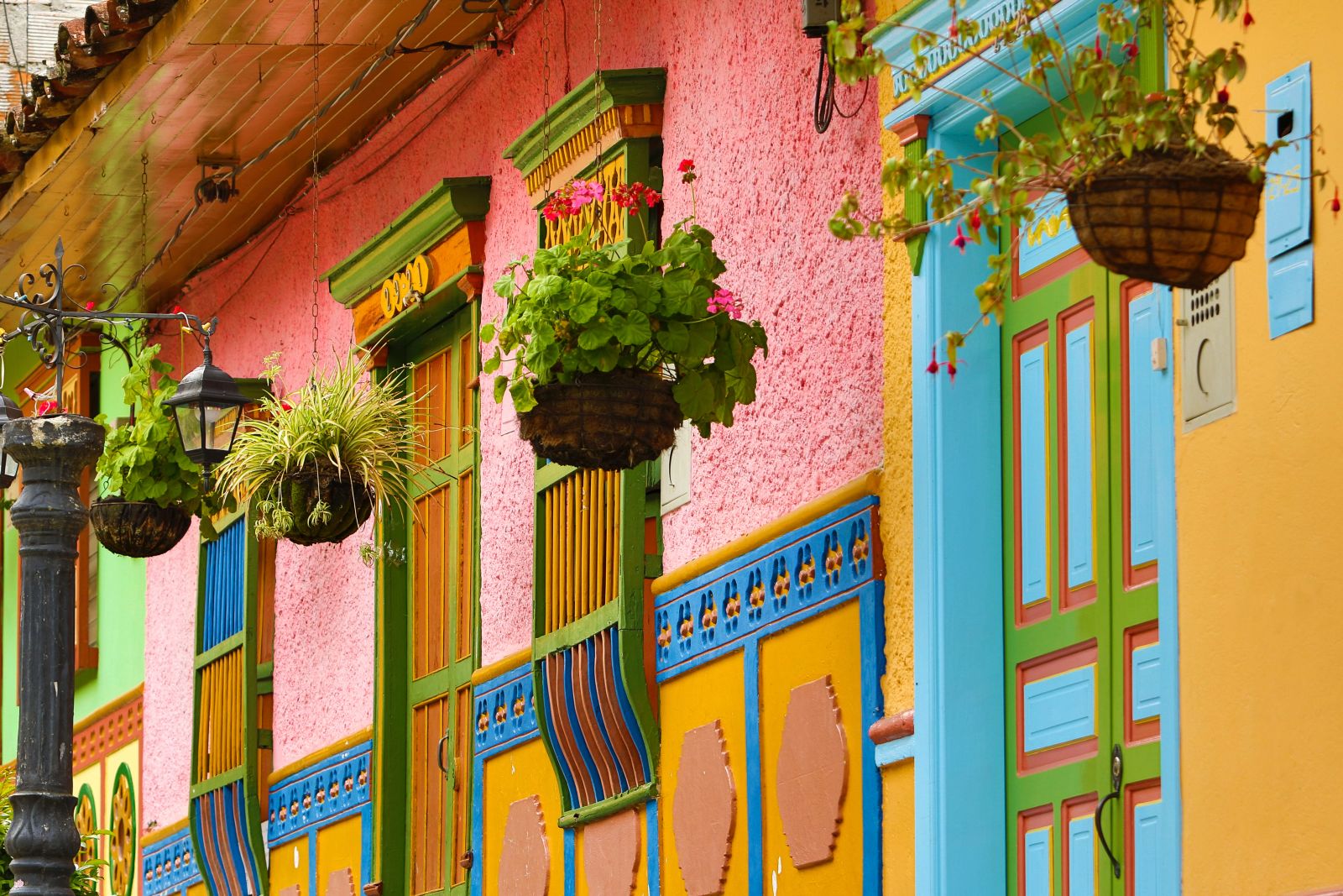 Colourful houses in Cartagena