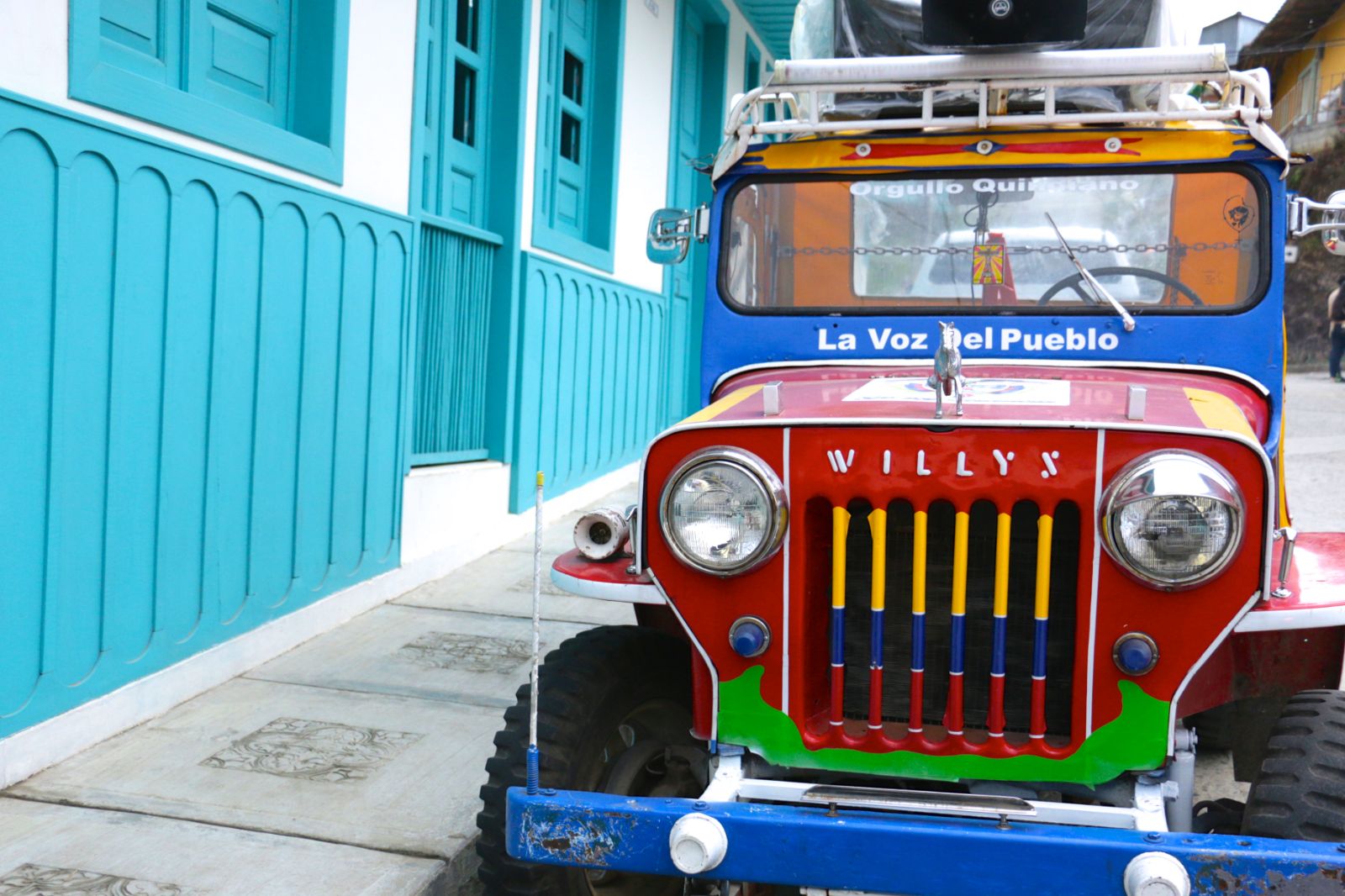 Local truck in the coffee region, Colombia 