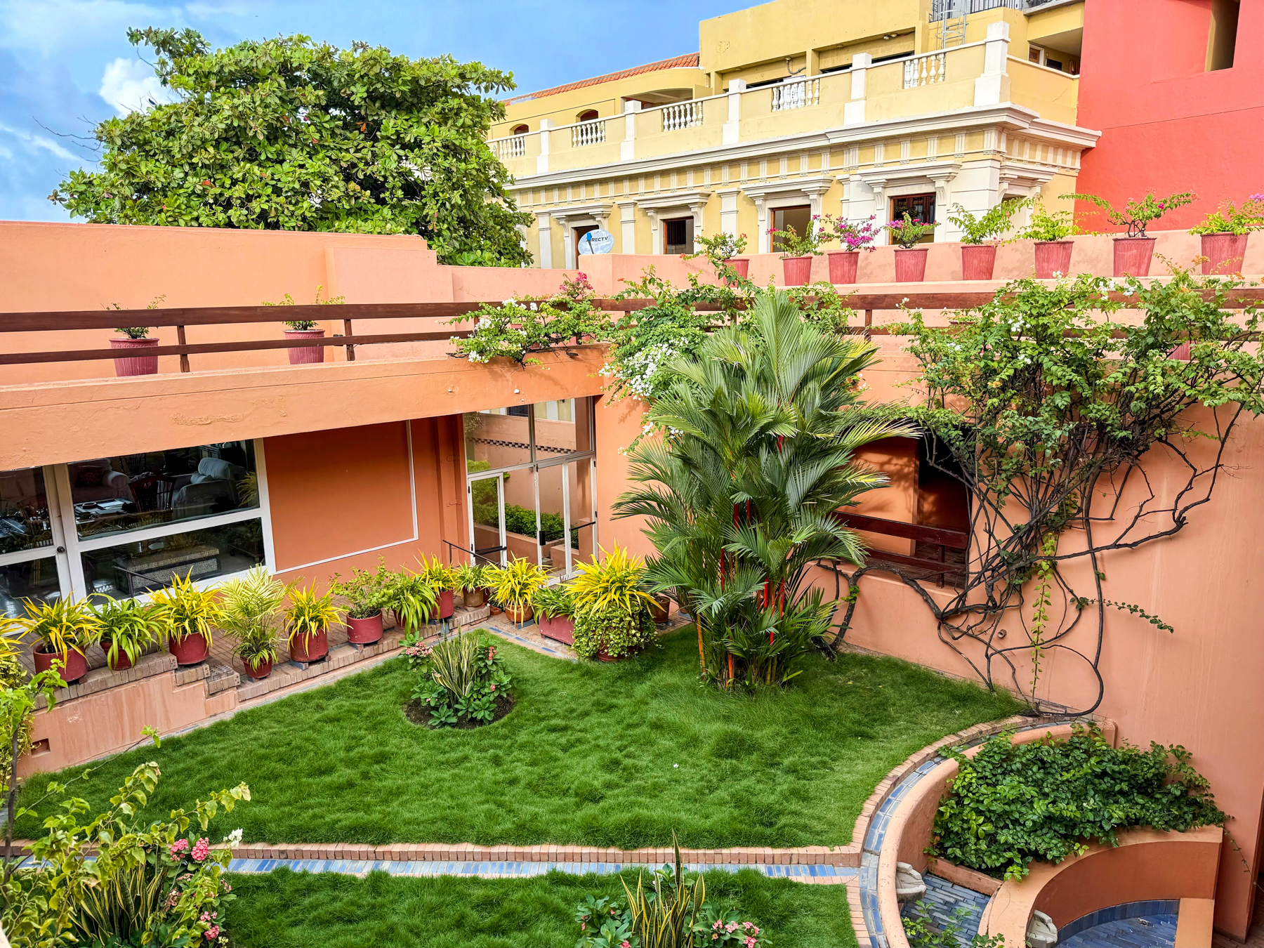 Gardens of Gabo's house in Cartagena