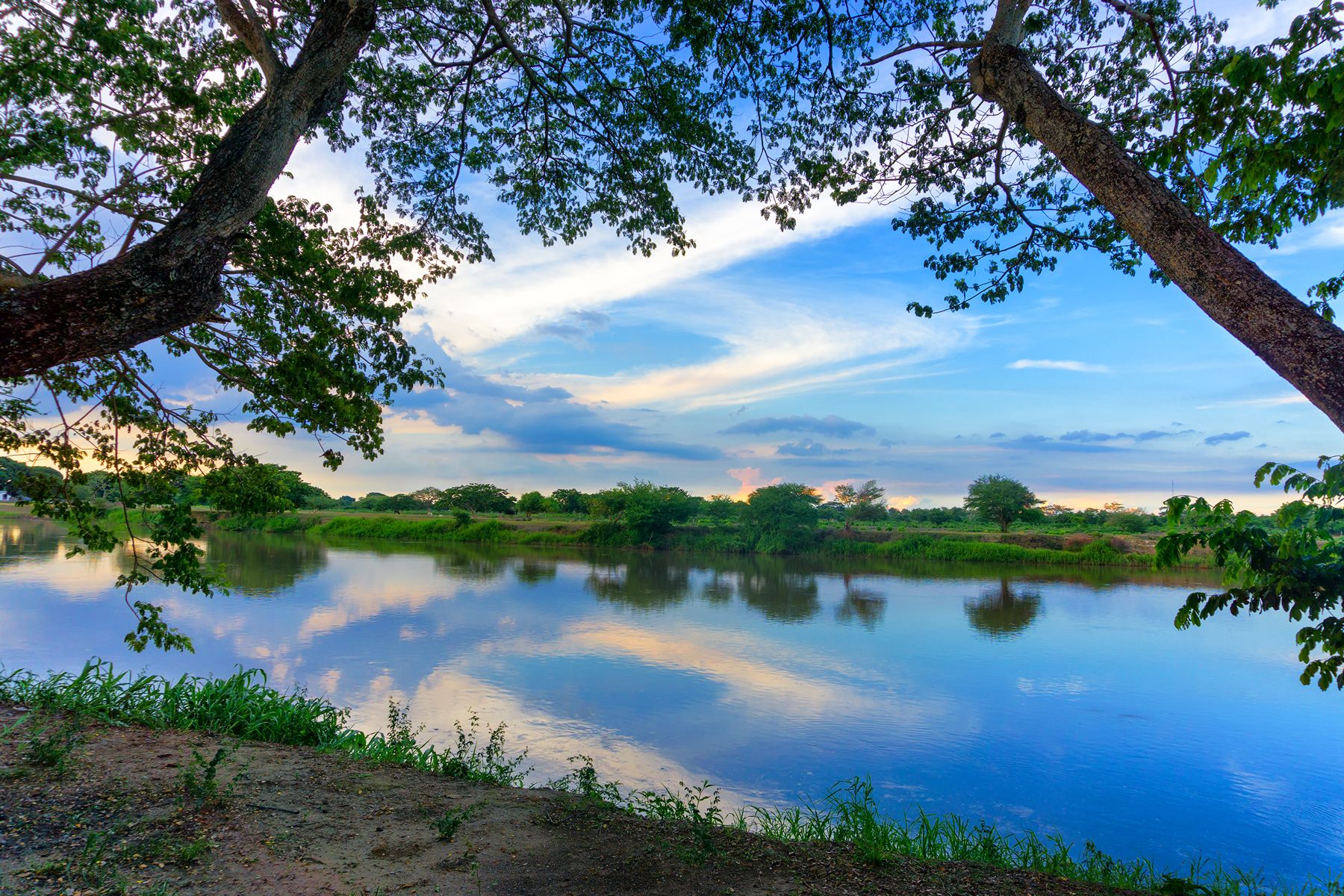 Magdalena River in Mompox, Colombia
