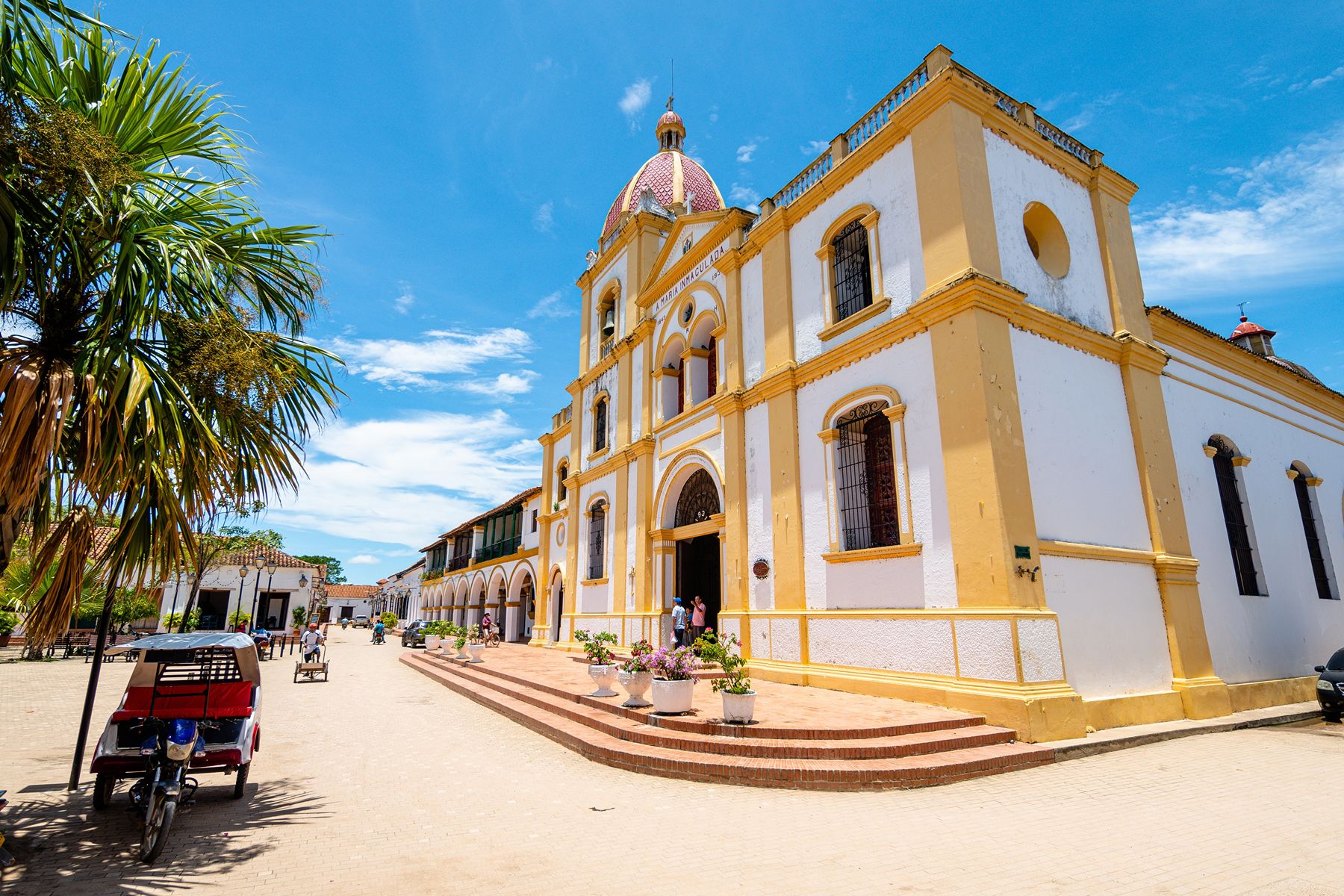 Colonial buildings in Mompox, Colombia