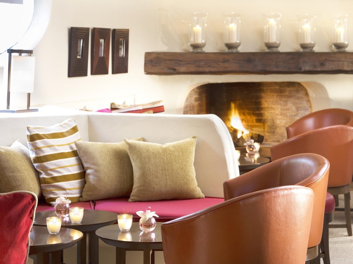 Bar at Grand Hotel de Cala Rossa in Corsica France
