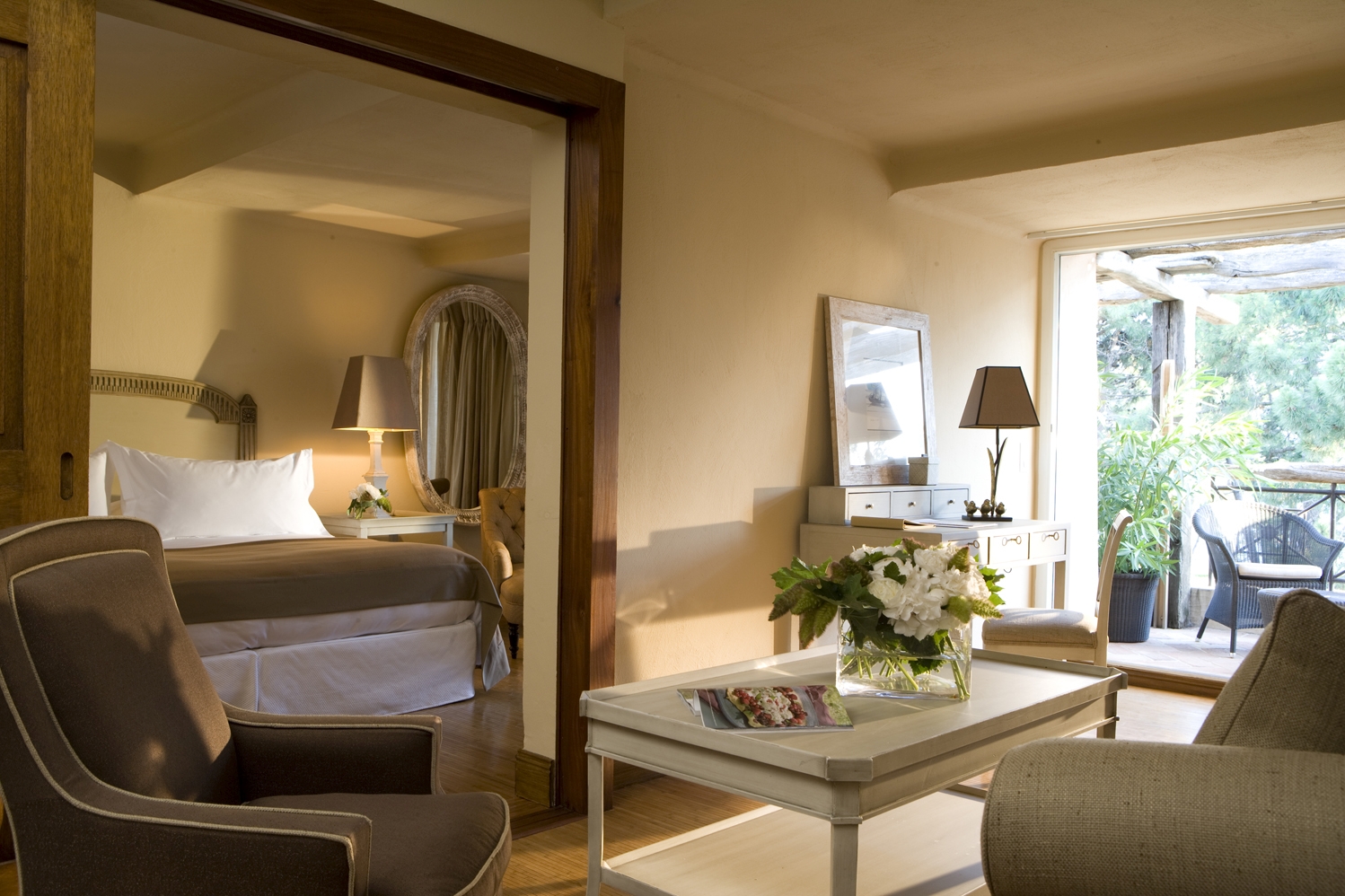 Pivoine Room at Grand Hotel de Cala Rossa in Corsica France