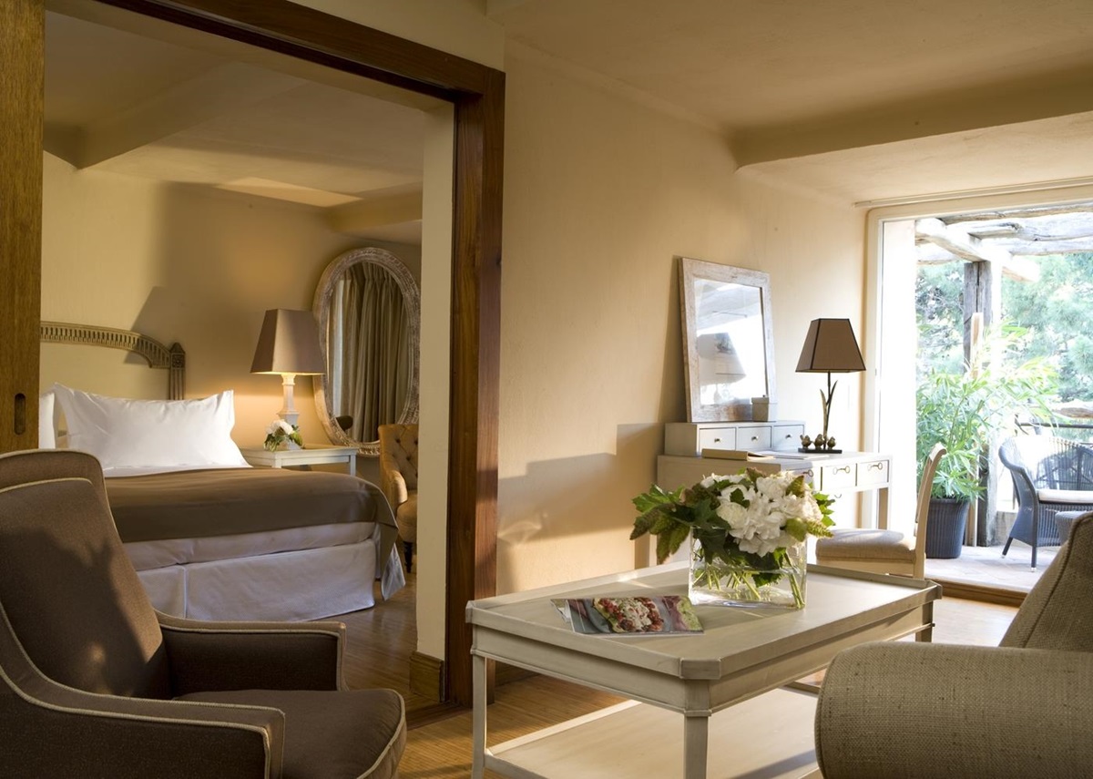 Pivoine Room at Grand Hotel de Cala Rossa in Corsica France