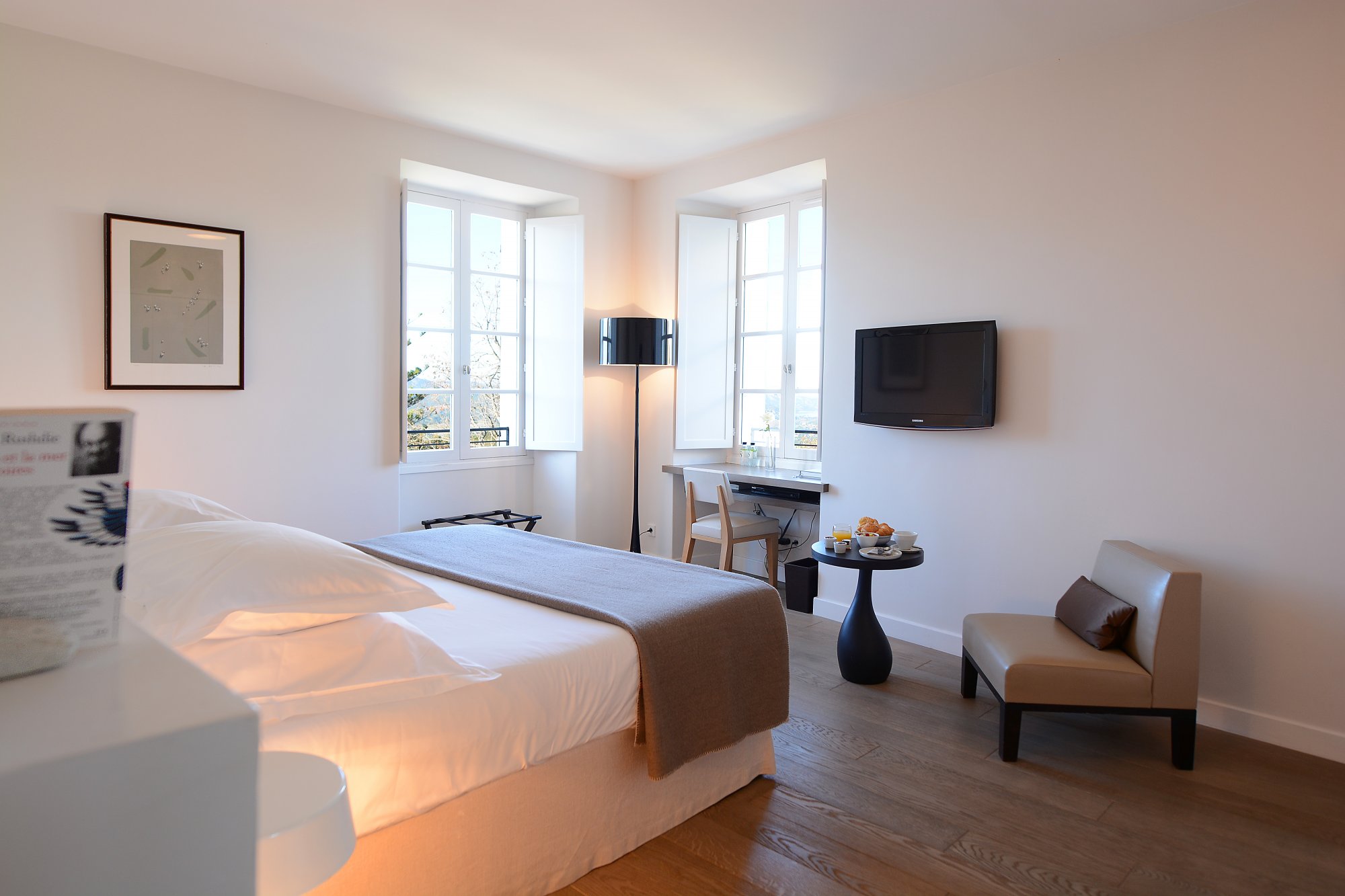 bedroom at Hotel U Palazzu Serenu in Corxica, France