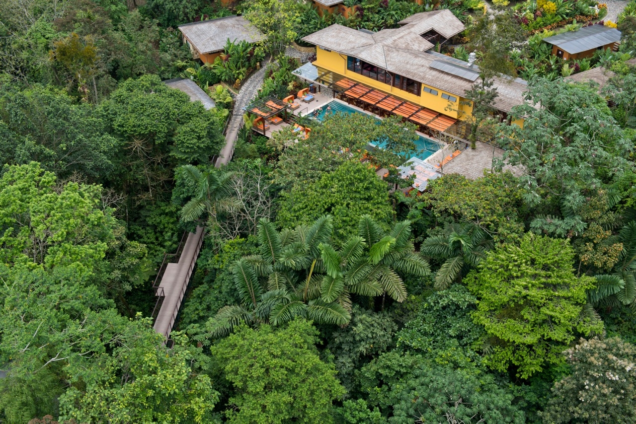 Aerial view at Arenal Nayara and Gardens Resort in Costa Rica