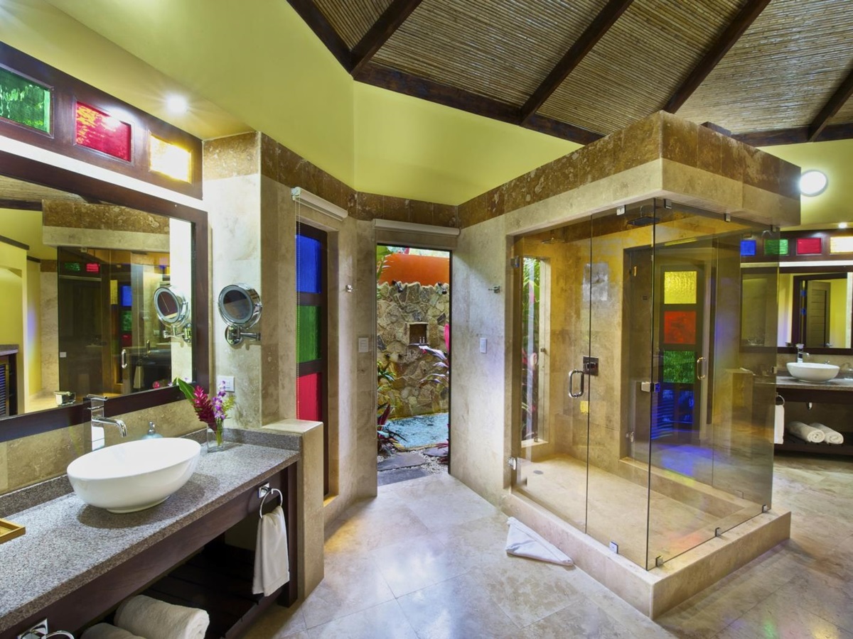 Bathroom at Arenal Nayara and Gardens Resort in Costa Rica