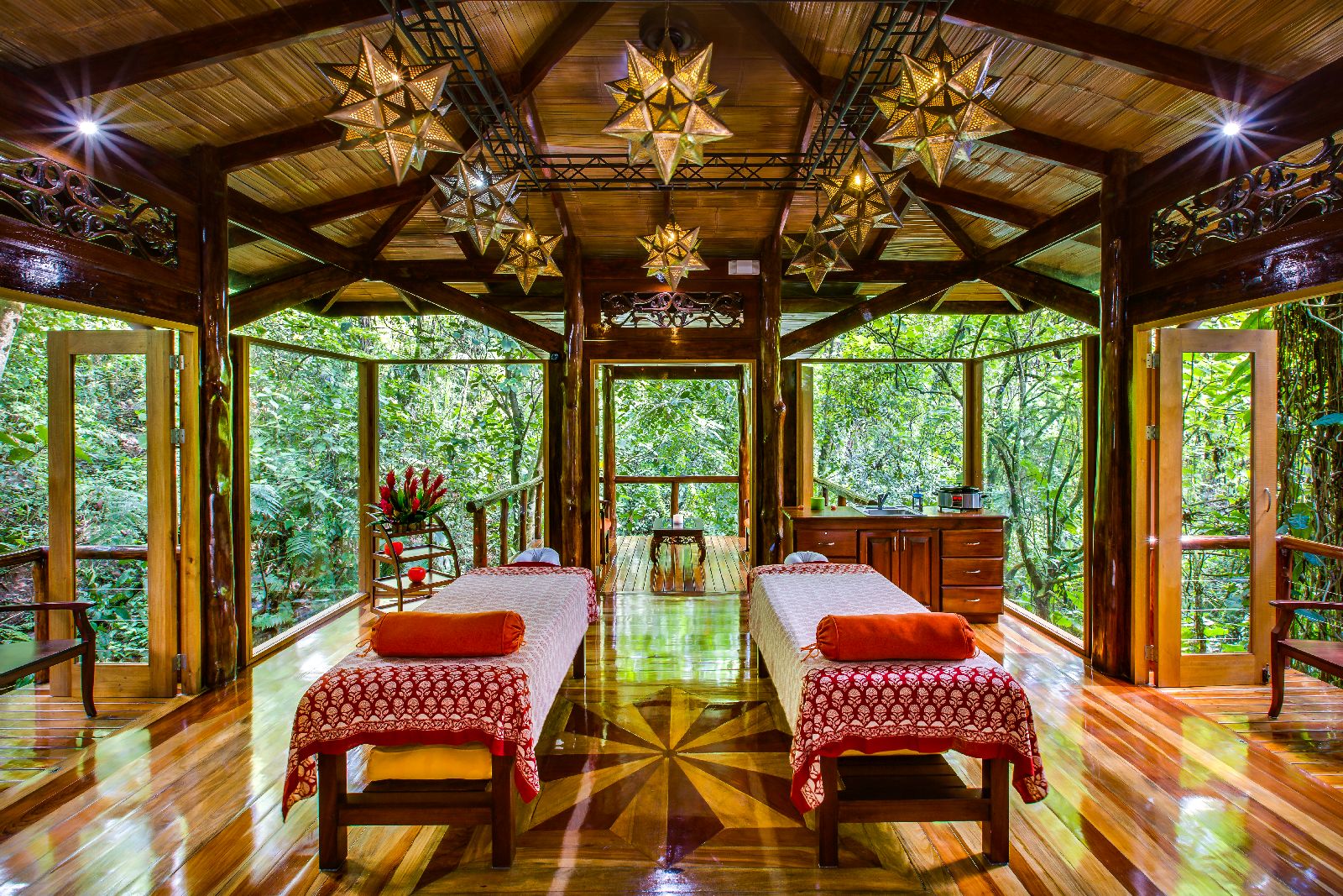 Treatment room in the spa at Arenal Nayara Gardens Costa Rica