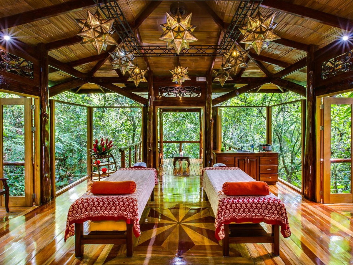 Treatment room in the spa at Arenal Nayara Gardens Costa Rica
