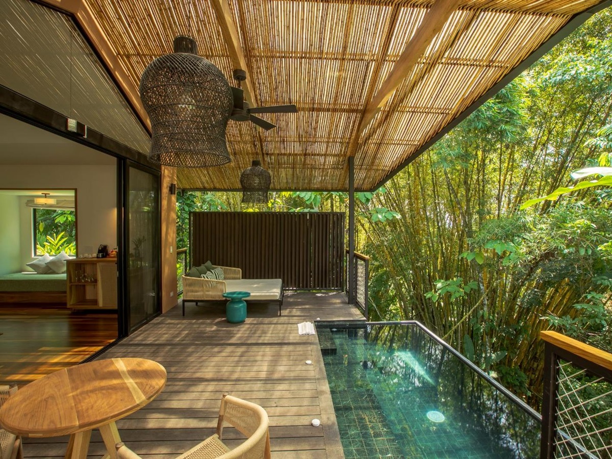 Terrace of a Pool Casita at Nayara Gardens resort in Arenal Costa Rica