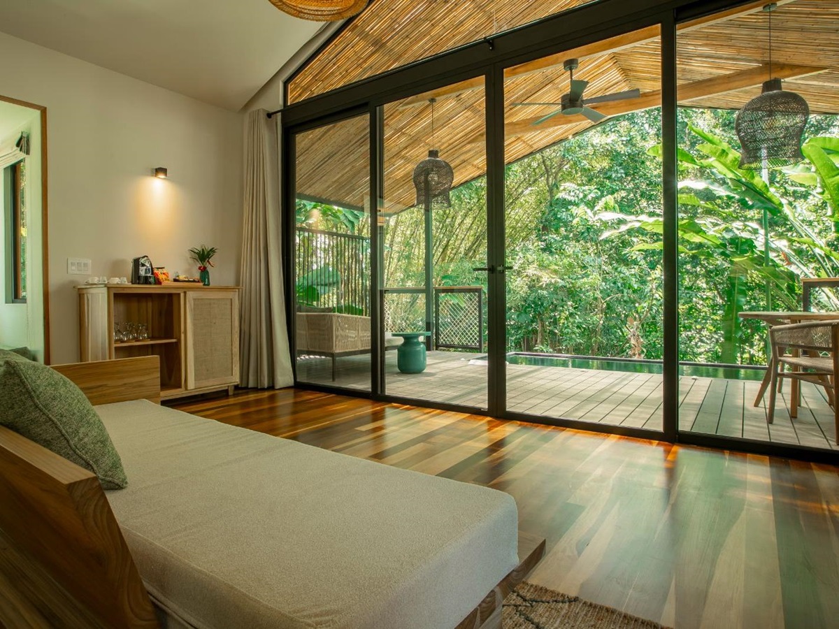 Forest view from a Pool Casita at Nayara Gardens resort in Arenal Costa Rica