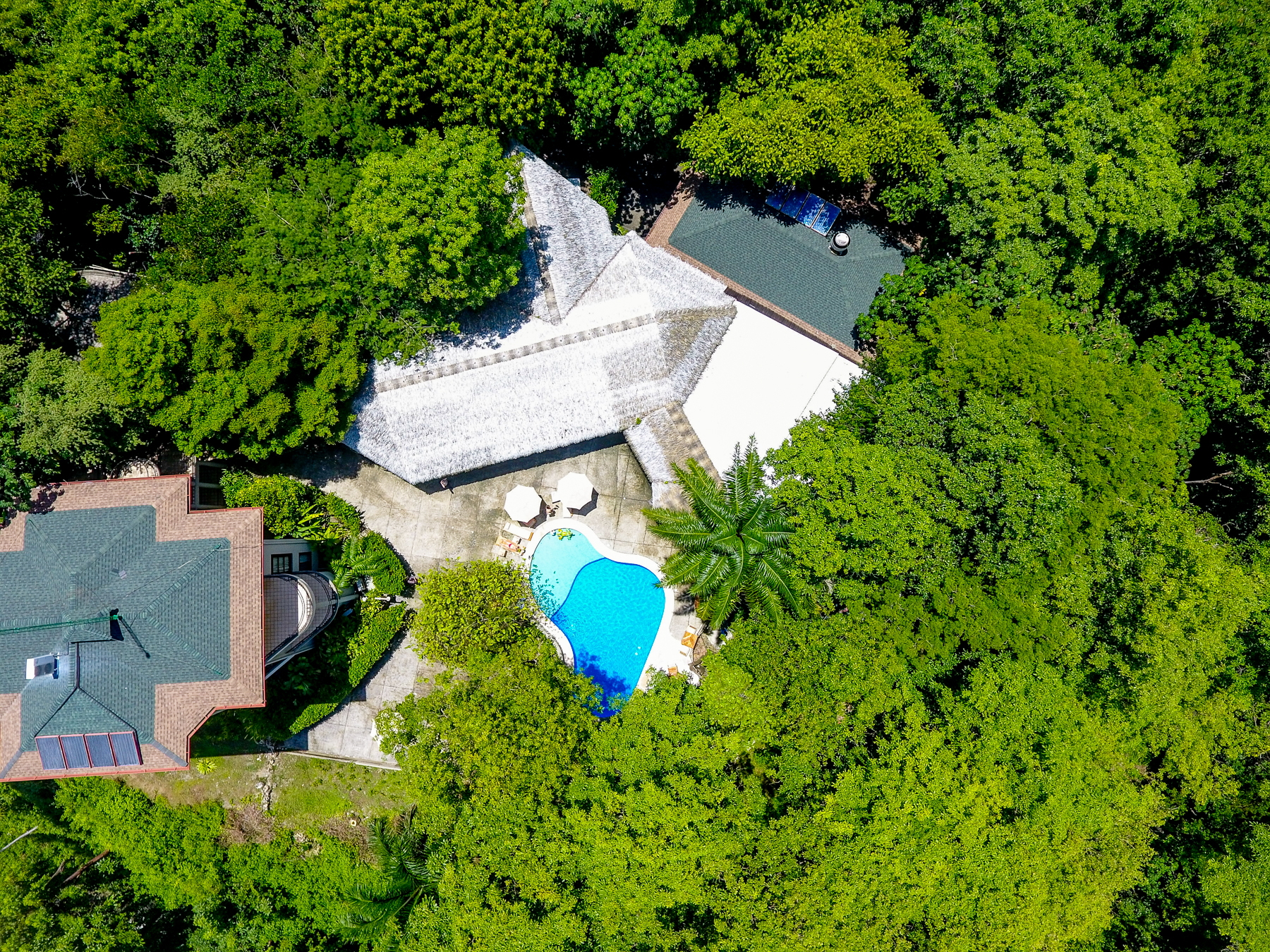 Aerial view of a guest suite at Arenas del Mar in Costa Rica