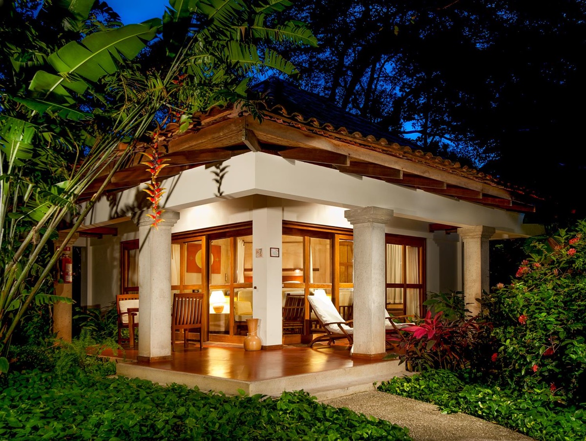 Exterior fo a guest bungalow at Capitan Suizo in Costa Rica
