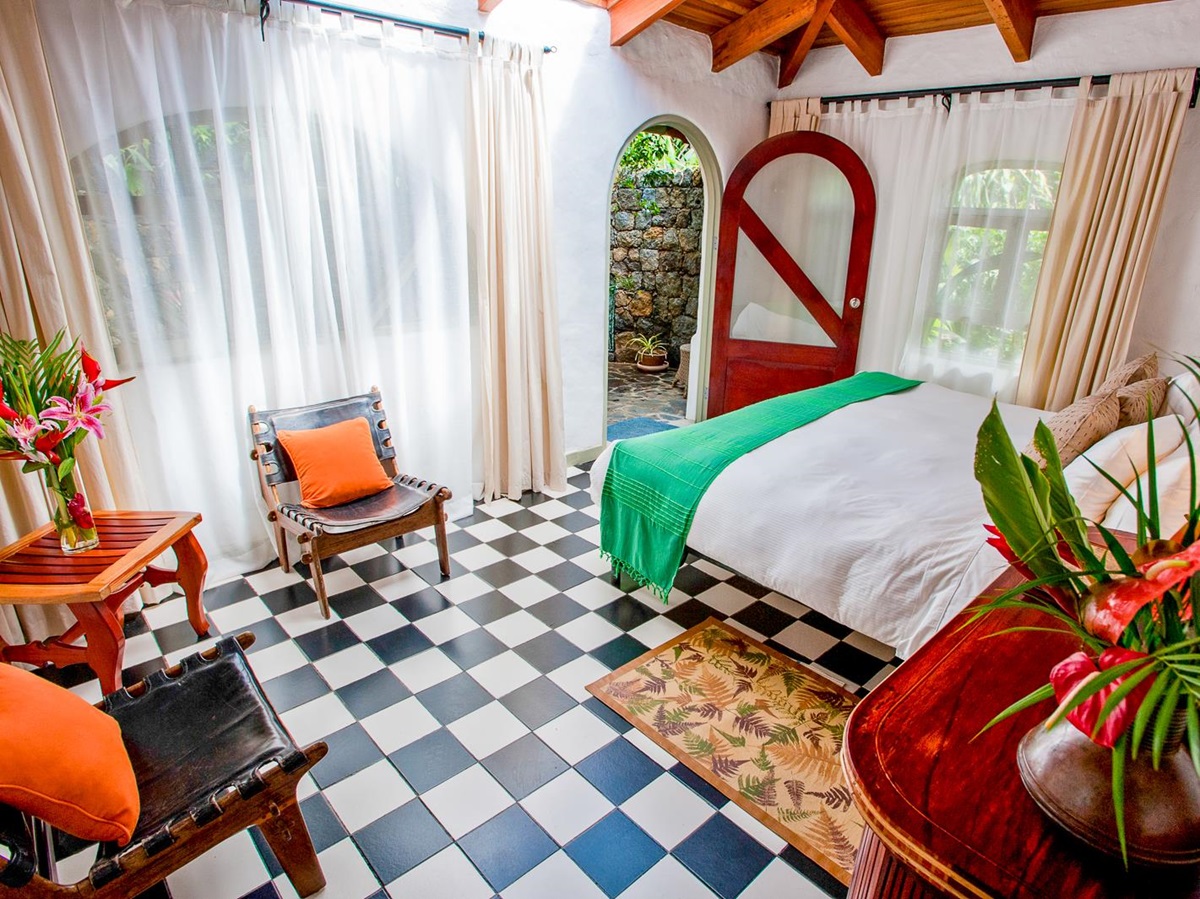 Guest bedroom at Finca Rosa Blanco in Costa Rica