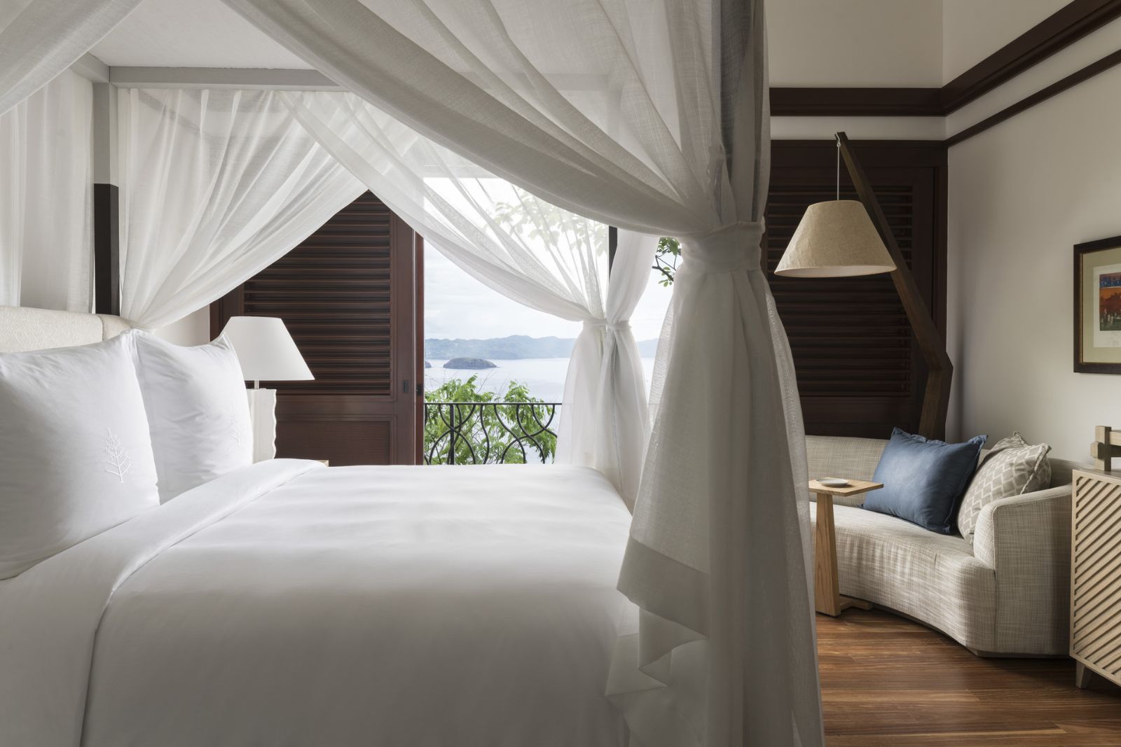 Four poster bed at Four Seasons Costa Rica on the Papagayo Peninsula