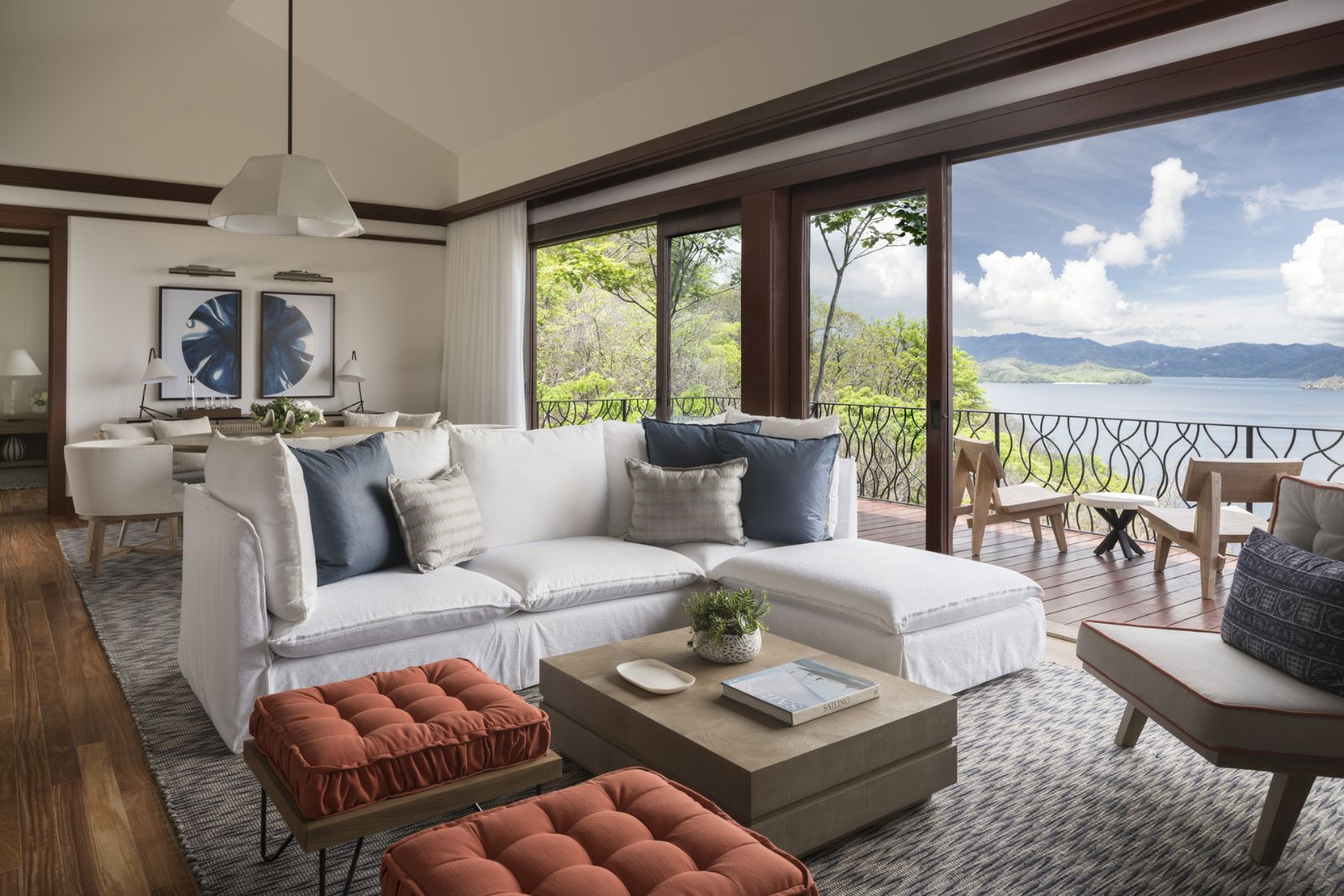Guest suite lounge area at Four Seasons Costa Rica on the Papagayo Peninsula