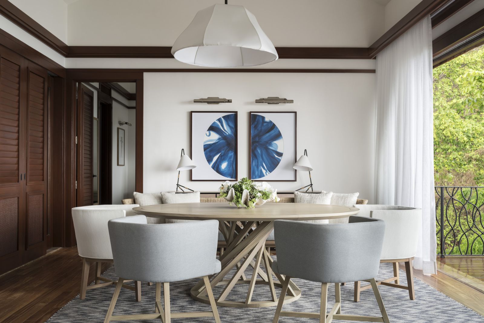 Guest suite dining table at Four Seasons Costa Rica on the Papagayo Peninsula