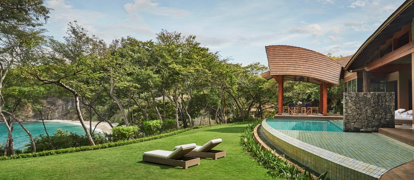 Gardens and pool at Four Seasons Costa Rica on the Papagayo Peninsula