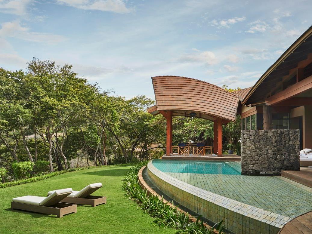 Gardens and pool at Four Seasons Costa Rica on the Papagayo Peninsula