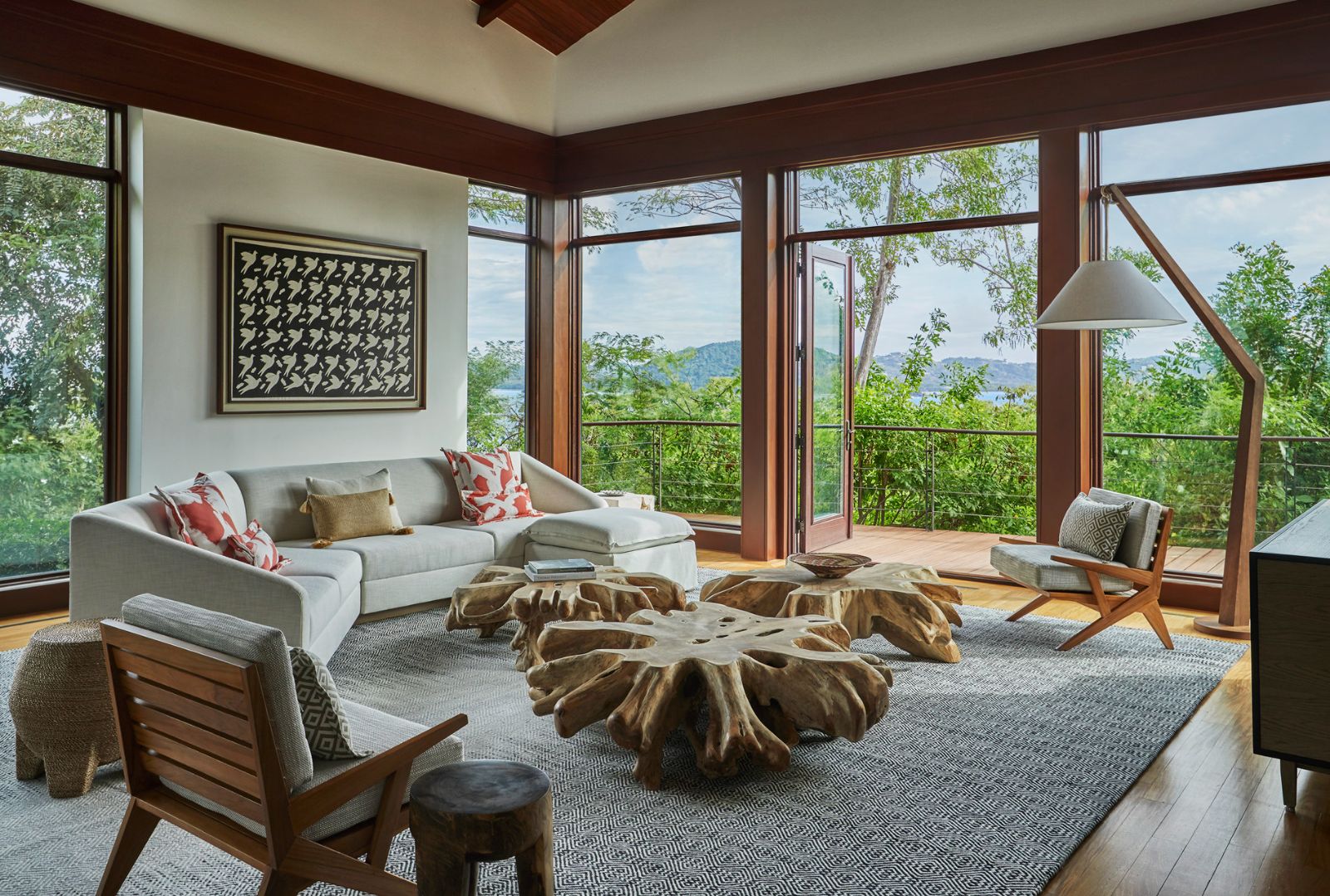 Guest suite lounge at Four Seasons Costa Rice on the Papagayo Peninsula