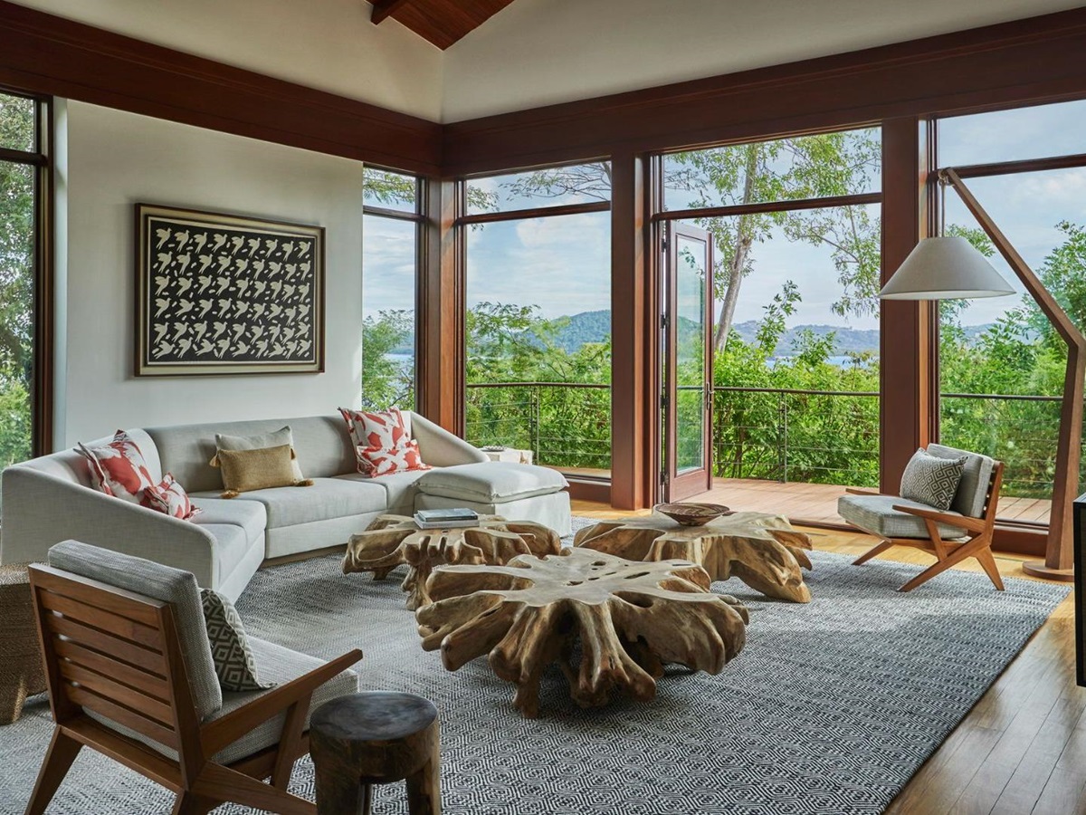 Guest suite lounge at Four Seasons Costa Rice on the Papagayo Peninsula