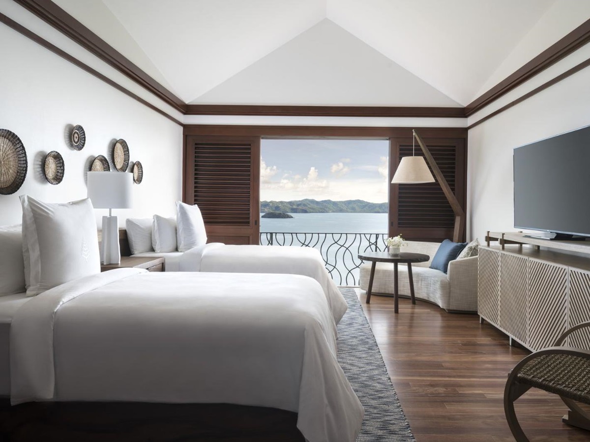 Twin bed guest suite at Four Seasons Costa Rica on the Papagayo Peninsula