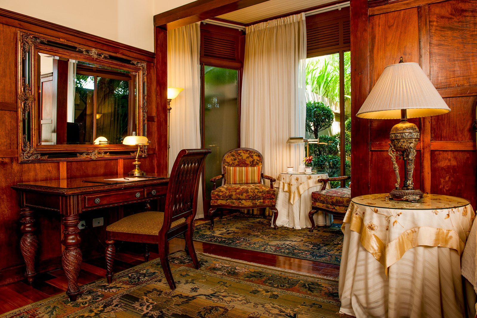 Garden Suite living room at Hotel Grano de Oro in San Jose