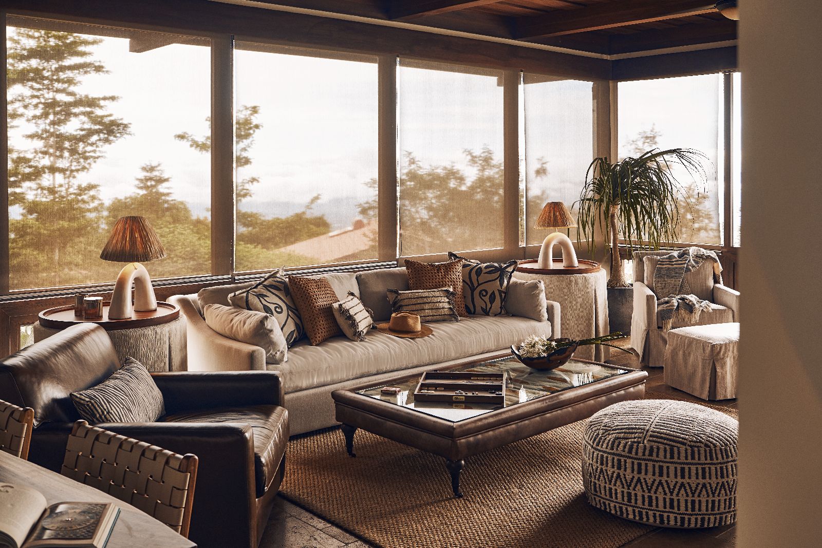 Cosy living room of a Casita at Hacienda Alta Gracia Costa Rica