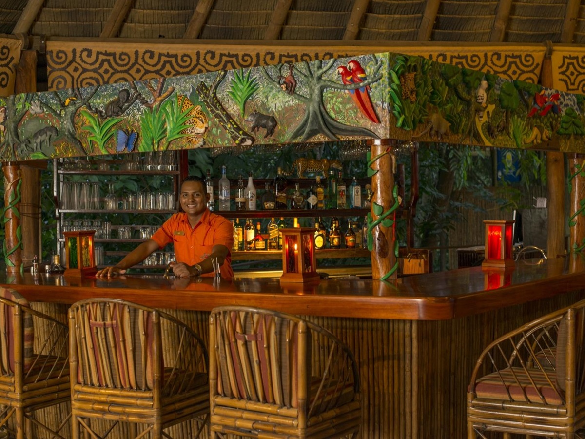 Bar at Lapa Rios Eco Lodge in Costa Rica