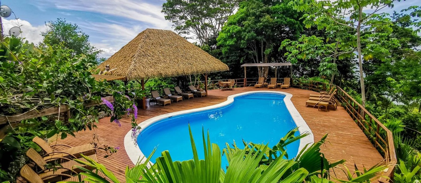 Pool at Lapa Rios resort in Costa Rica