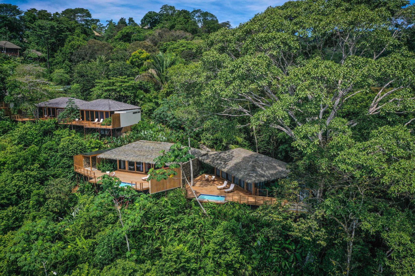 Villa exterior at Lapa Rios resort in Costa Rica