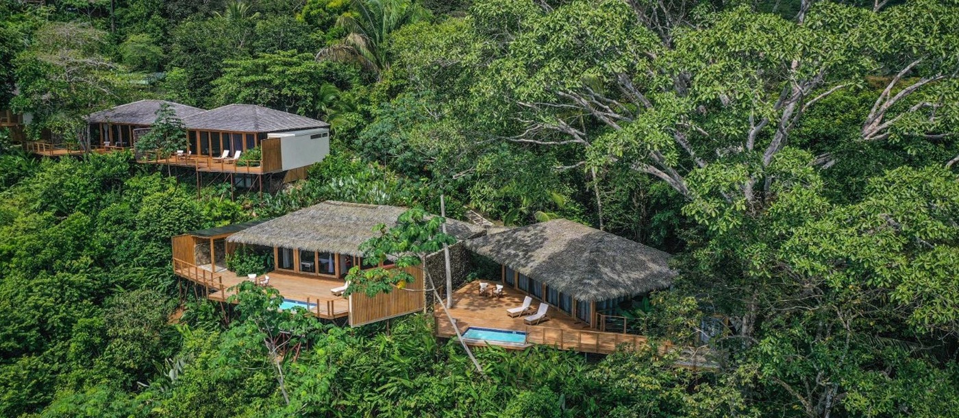 Villa exterior at Lapa Rios resort in Costa Rica