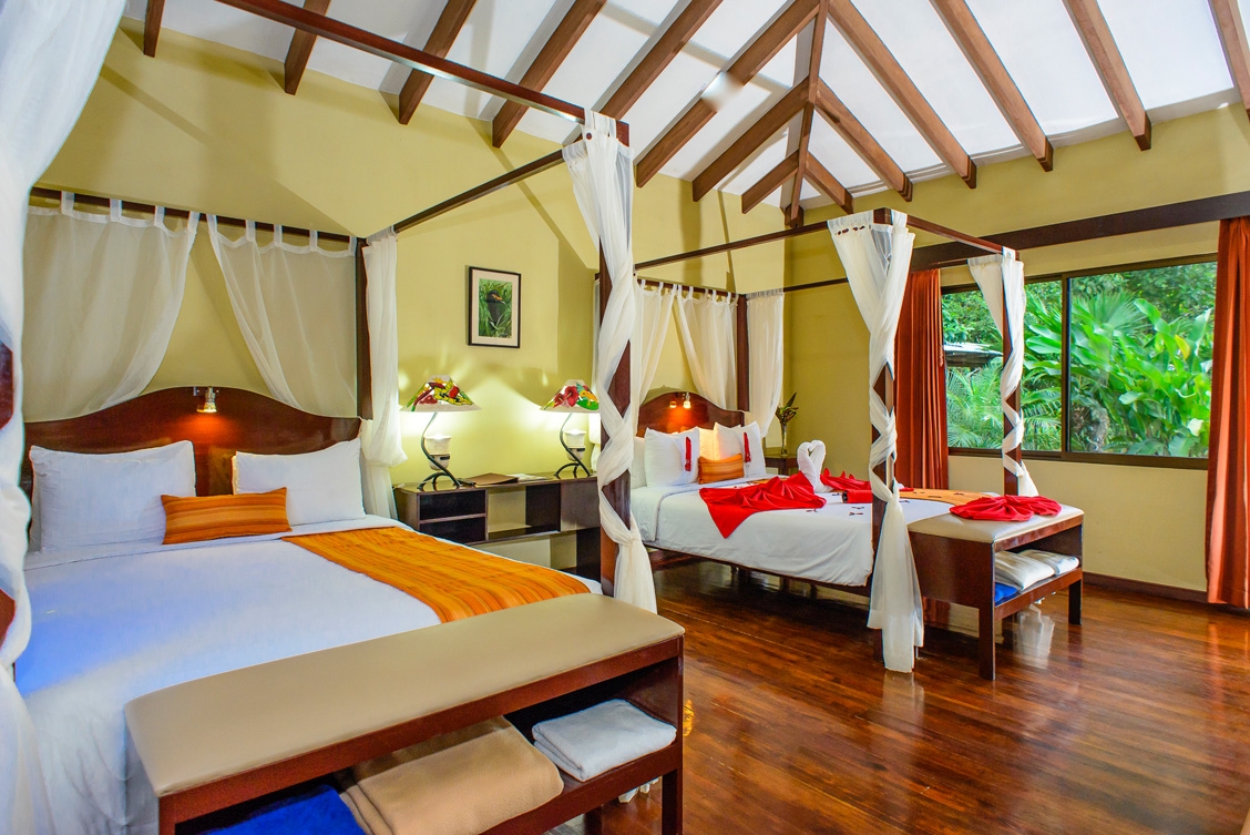 Bedroom at Manatus Lodge in Costa Rica