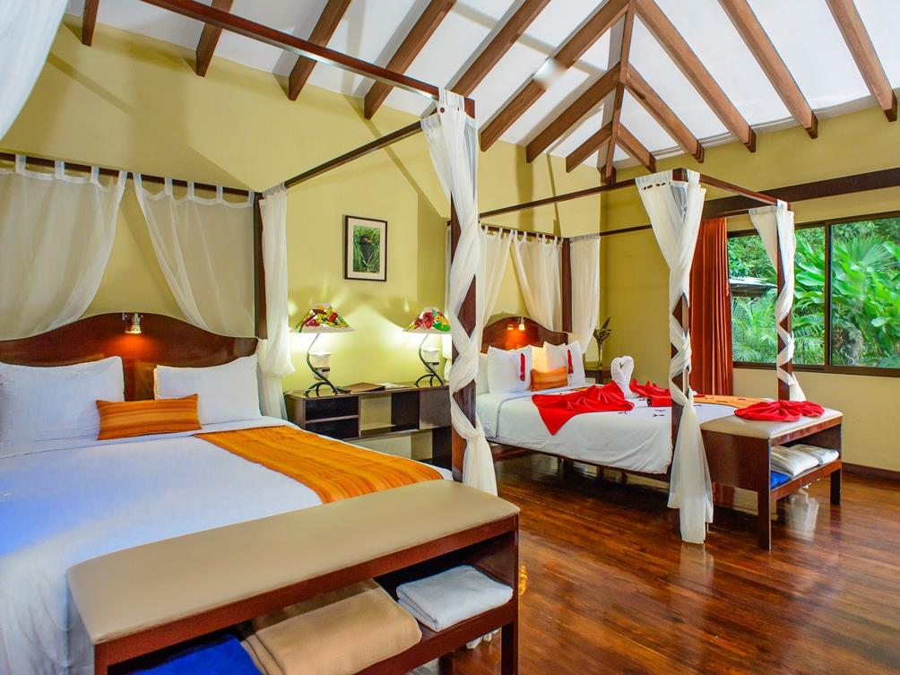 Bedroom at Manatus Lodge in Costa Rica
