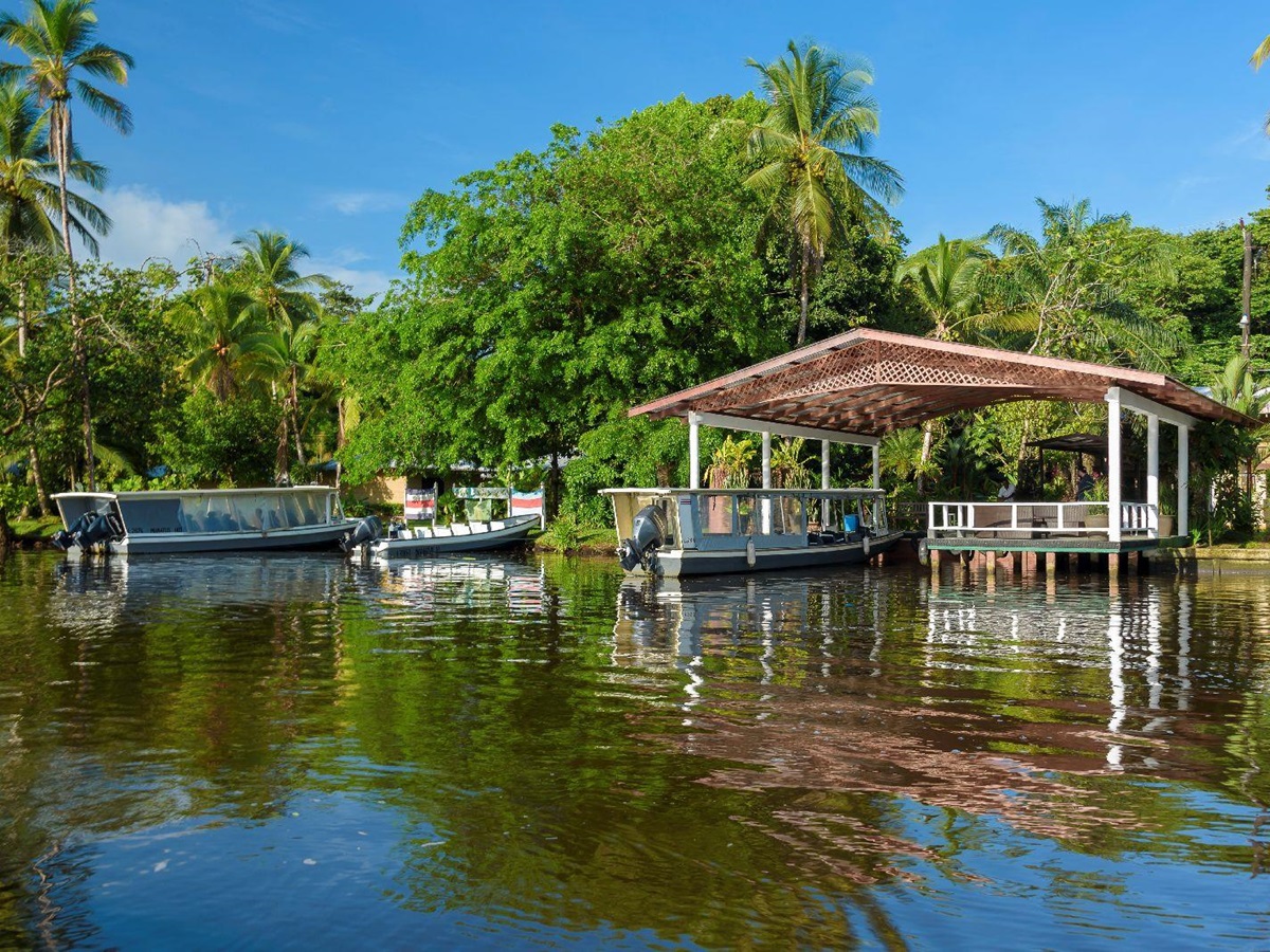 The dock at Manatus Lodge in Tortuguero Costa Rica