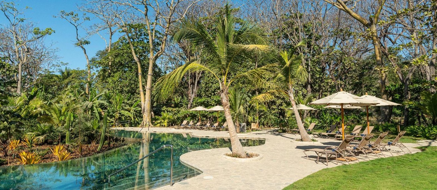 The swimming pool at Nantipa beach resort in Costa Rica