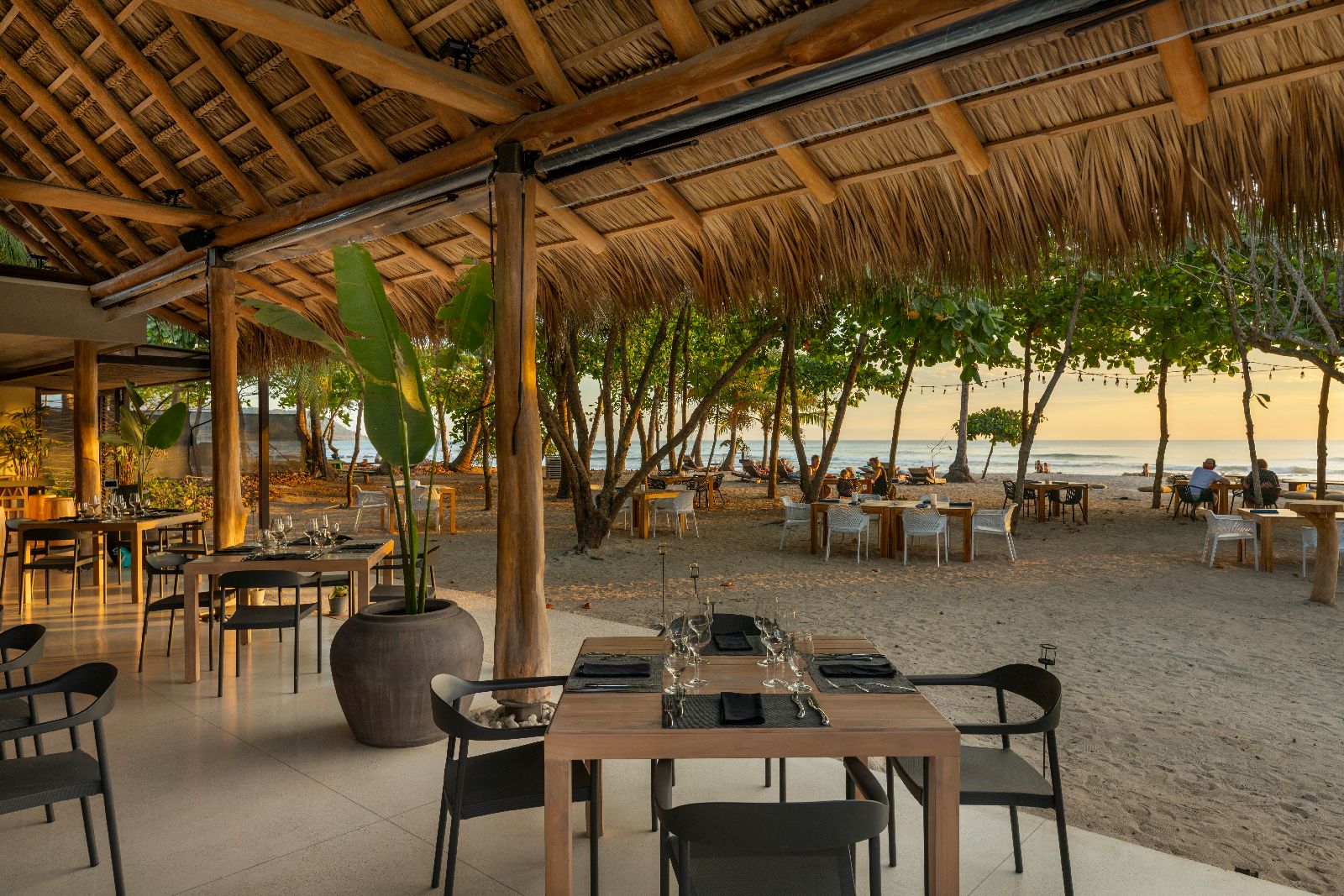 Manzu beachfront restaurant at Nantipa resort Santa Teresa Costa Rica