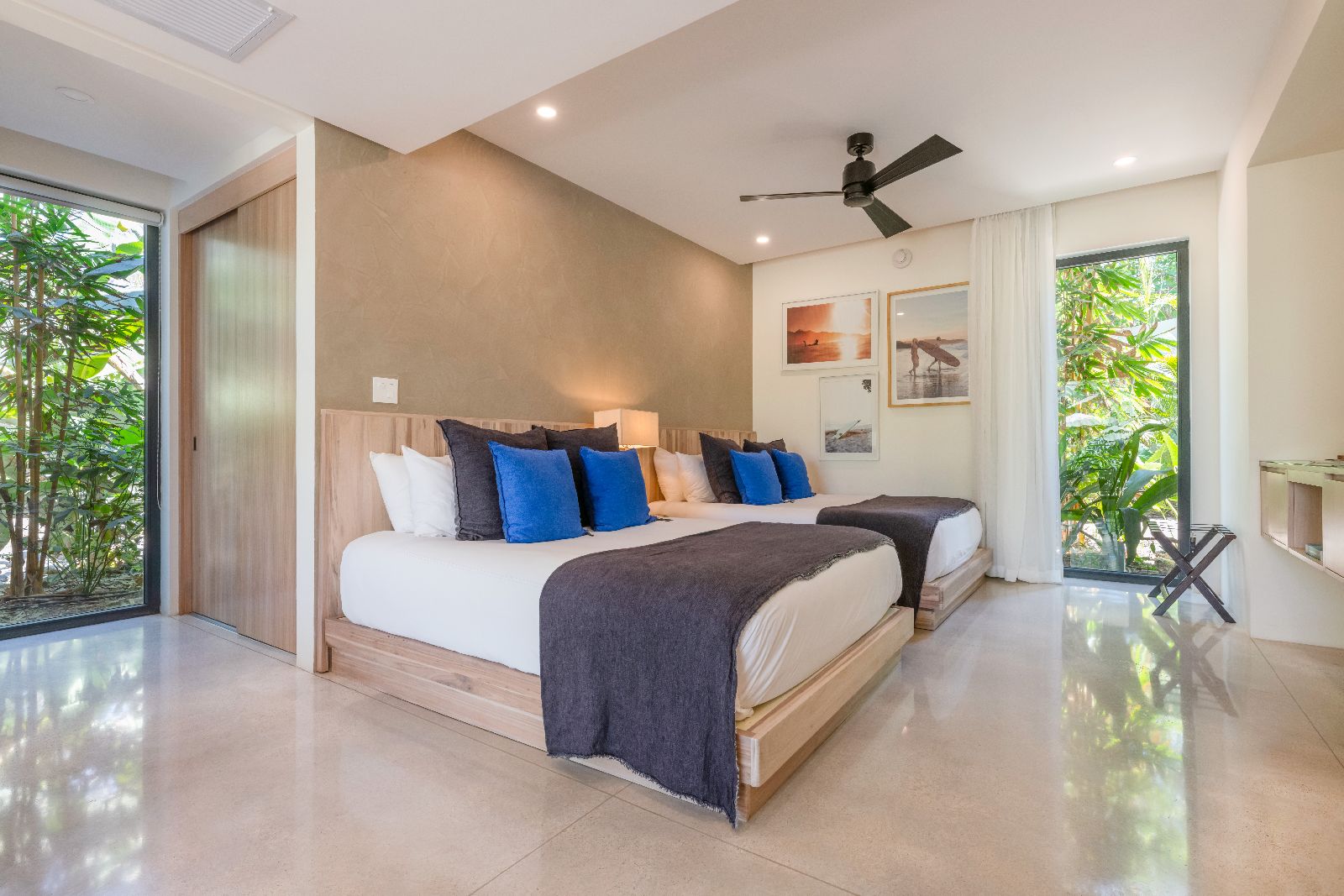 A twin room at Nantipa resort in Santa Teresa Costa Rica
