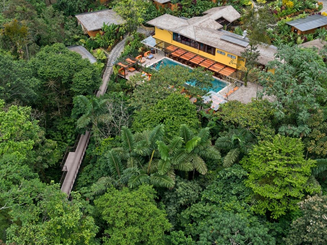 Aerial view at Nayara Springs in Costa Rica
