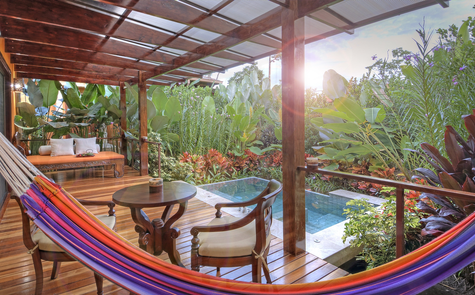 Terrace at Nayara Springs in Costa Rica