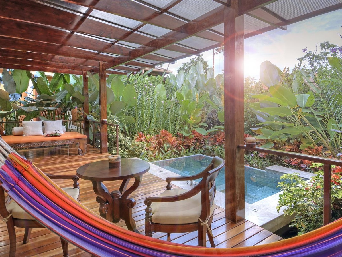 Terrace at Nayara Springs in Costa Rica