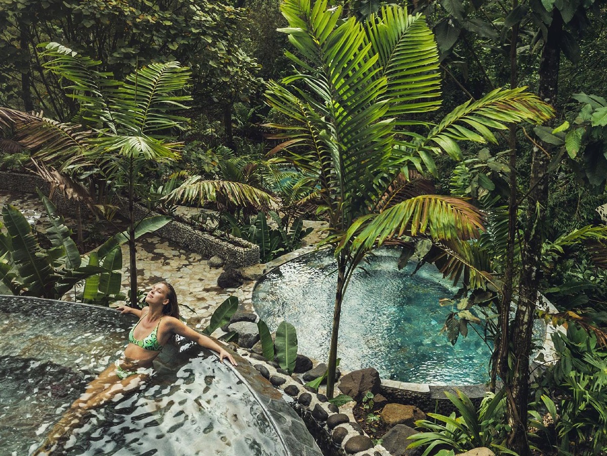 Thermal springs at Nayara Tented Camp Arenal Costa Rica