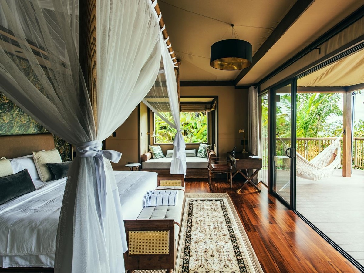 A tented suite at Nayara Tented Camp Arenal Costa Rica