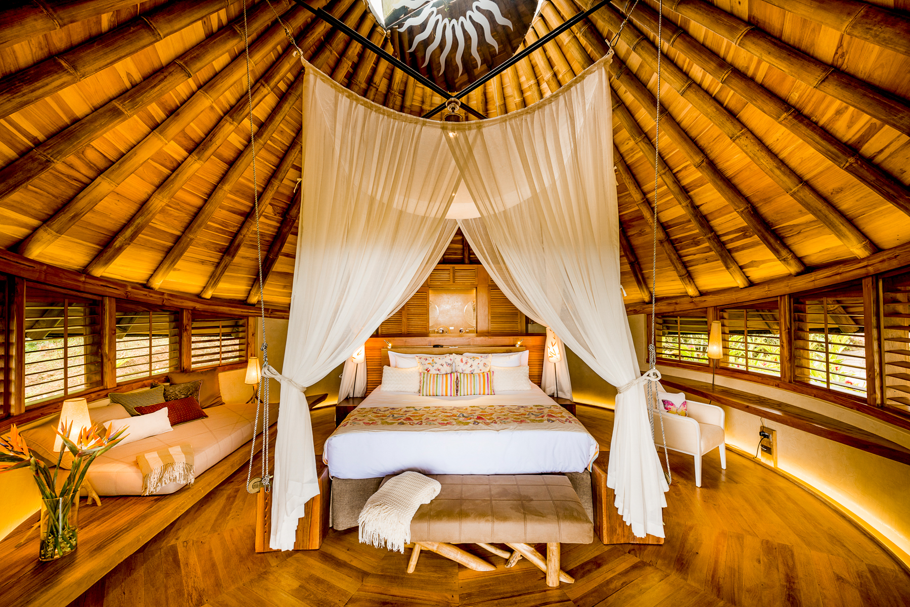 Guest bedroom at ORIGINS Lodge in Costa Rica