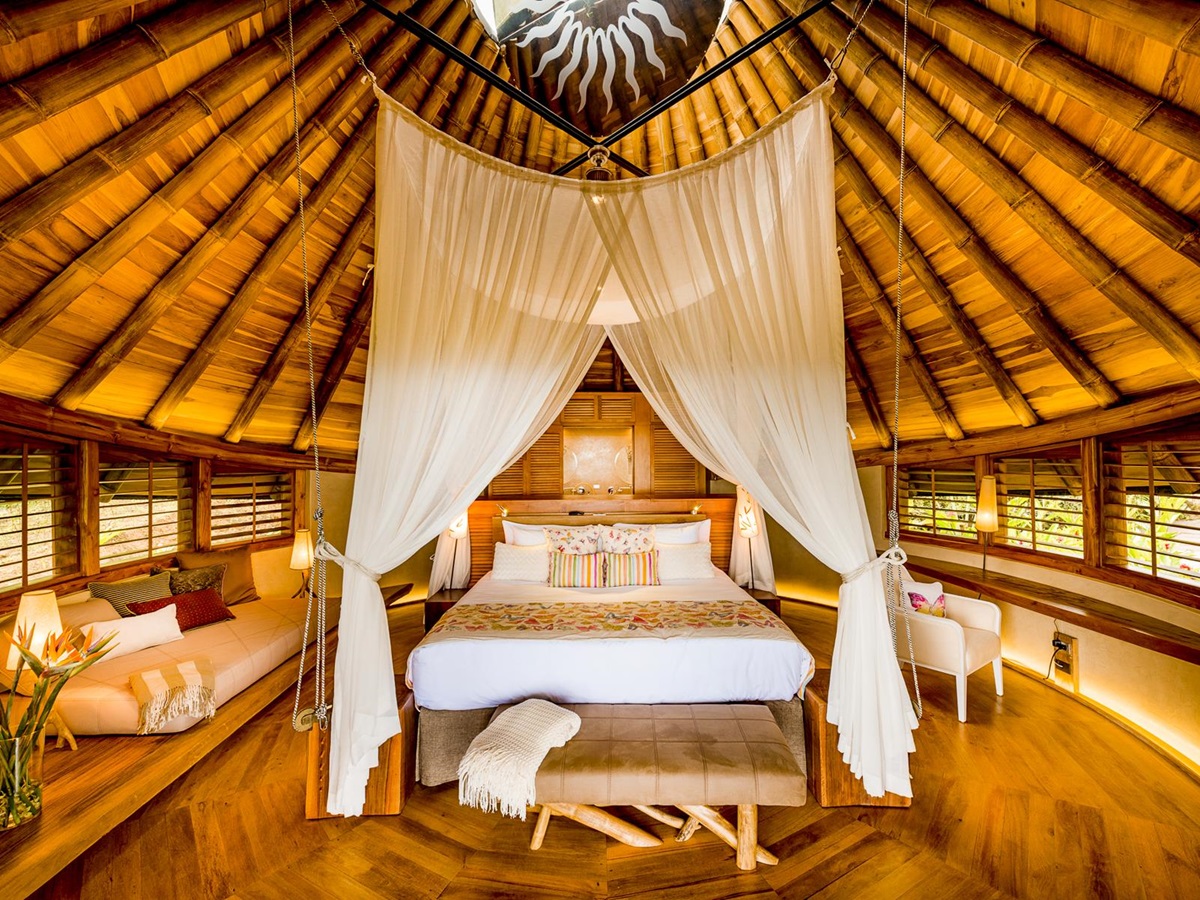 Guest bedroom at ORIGINS Lodge in Costa Rica