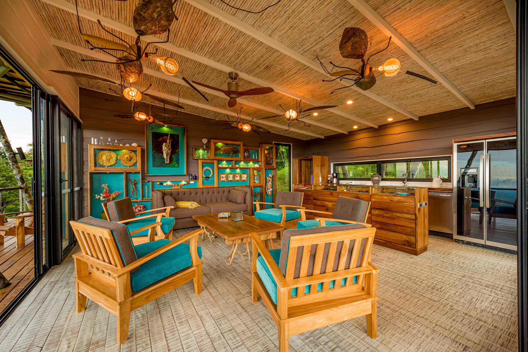 Lounge in a guest lodge at ORIGINS Lodge in Costa Rica