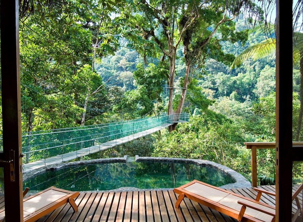 Pool at Pacuare Lodge in Costa Rica