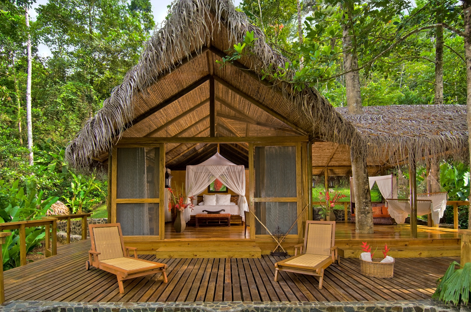 Terrace at Pacuare Lodge in Costa Rica
